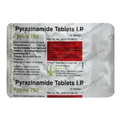 Buy Pyzina 750 MG Tablet (10) Online & Save Up to 24% at PharmEasy