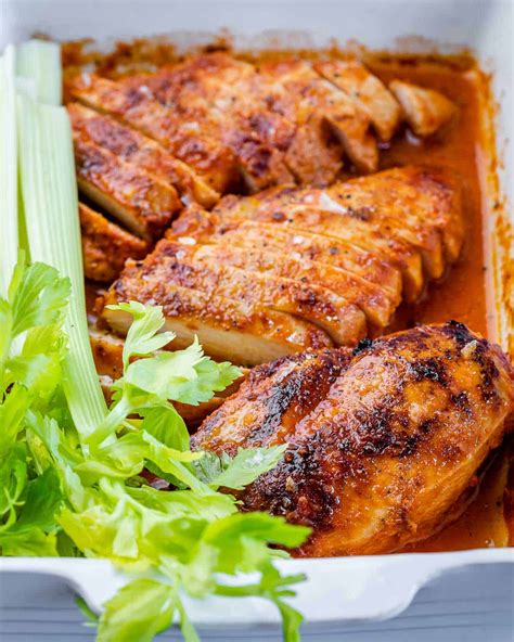 Baked Buffalo Chicken Breast - Healthy Fitness Meals