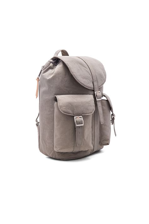 Herschel Supply Co. Dawson Backpack in Agate Grey & Veggie Tan Leather ...