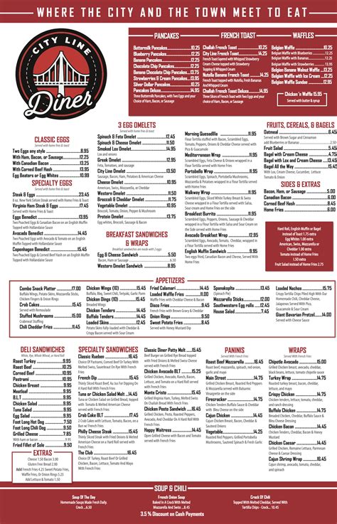 Menu - City Line Diner