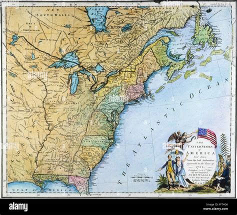 U.S. MAP, 1783. /nThe first specially engraved map of the United States ...