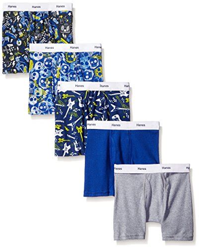 Buy Hanes Boys' Toddler 5-Pack Glow in The Dark Boxer Brief, Assorted ...