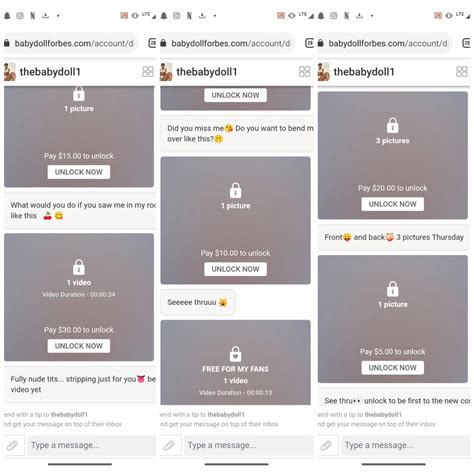 She sent me hella shit and she do send nudes but I'm having problems making payments so either 2 ...