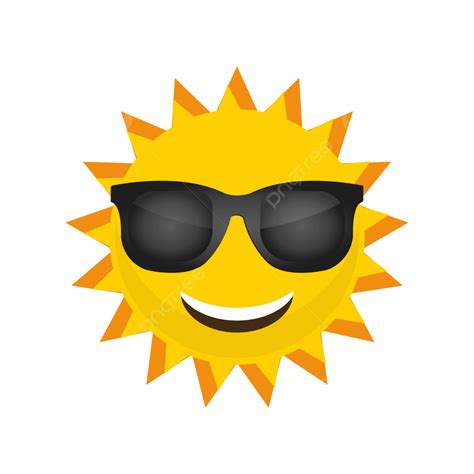 Sun Wearing Sunglasses