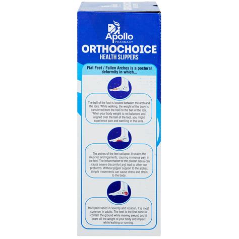Buy Apollo Pharmacy Ortho Choice Men Health Slippers Size 6, 1 Pair ...