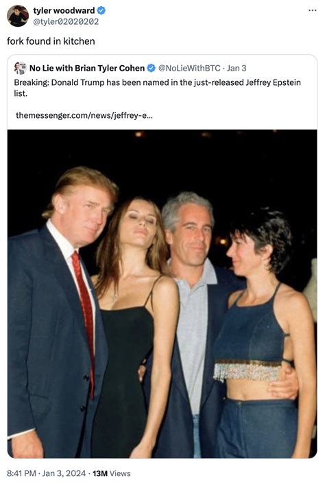 Fork Found In Kitchen Trump Epstein meme | Fork Found In Kitchen | Know ...