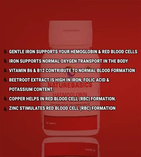 Natural Haemoglobin Booster Tablets for Improved Blood Health