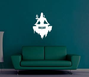 Sticker Hub 60 cm Lord Shiva decorative wall sticker 60cm x 44cm Self ...