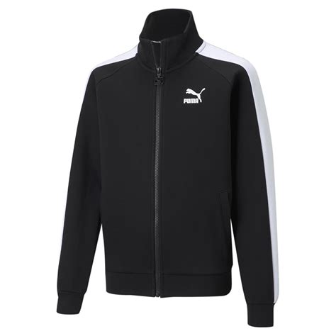 Buy Puma Boys, Iconic T7 Track Jacket, Black-White, 116, (53011701) at ...