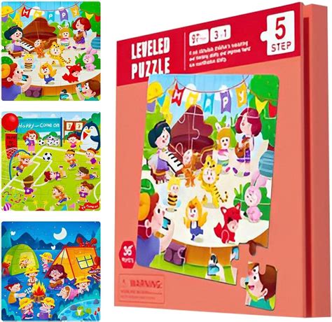 Buy Tiny Toys 3 in 1 Magnetic Puzzles Book for Kids Ages 3-5, 97 Pieces ...