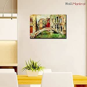 WallMantra Vintage Venice Canvas Wall Painting/Single Piece Canvas ...