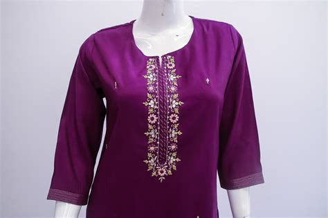 Royal Purple Floral Print Kurta Dupatta Set – Udojas Sutra