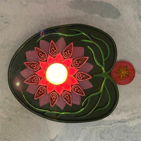 Lotus Sheesham Wall, Table decor +Tea light holder | Guddee.in