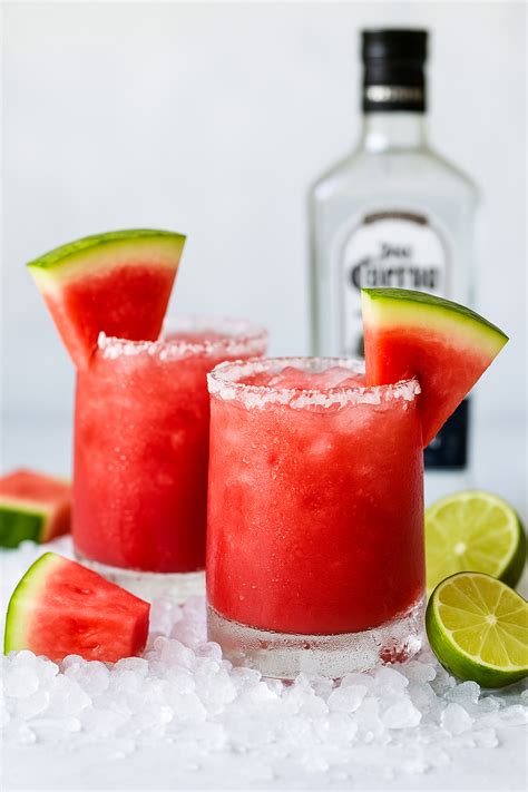 Easy Watermelon Margarita Recipe + Elevated + Mocktail