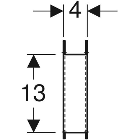 Geberit set of support brackets for WC ceramic appliances with small ...