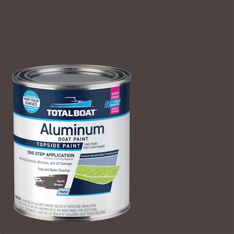 TotalBoat Aluminum Boat Paint Topside Paint Matte Earth Brown Oil-based ...