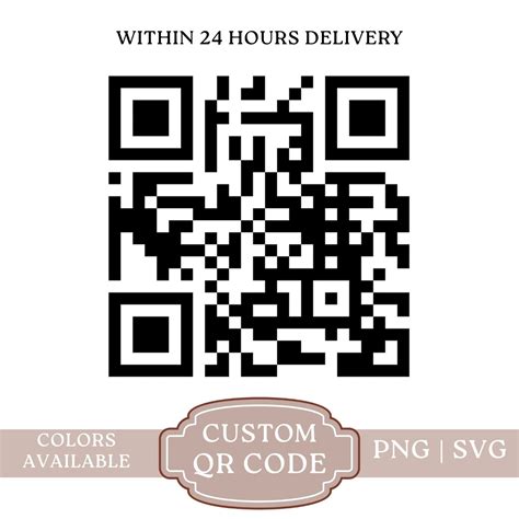 Custom QR Code Png Svg | Personalized QR Code Design | Scannable QR Co ...