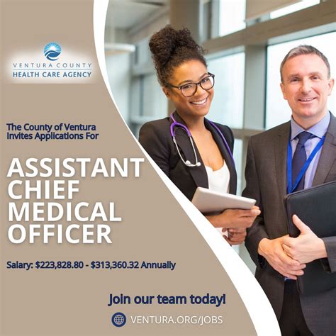 County of Ventura on LinkedIn: Now Hiring! Assistant Chief Medical Officer Salary: $223,828.80