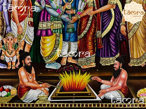 Buy Tanjore Painting - Srinivasa Kalyana, Srinivasa Kalyanam, Srinivasa ...
