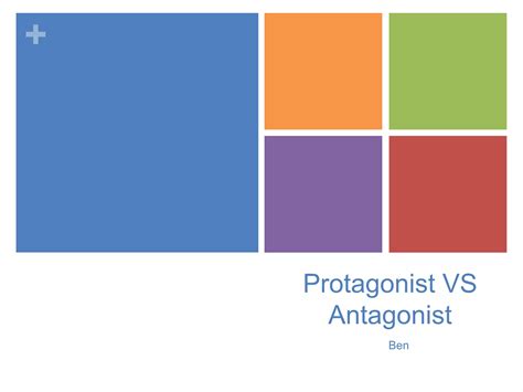 Protagonist VS Antagonist | PPTX