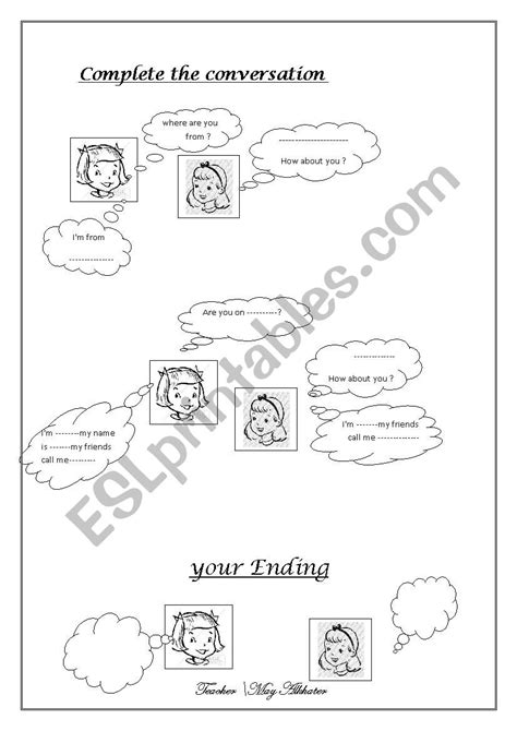 Conversation Worksheet 的图像结果