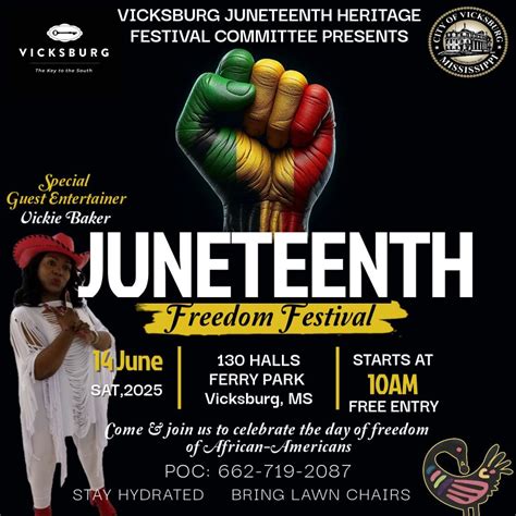 Vicksburg Juneteenth Celebration , Vicksburg, MS, 14 June 2025 | AllEvents