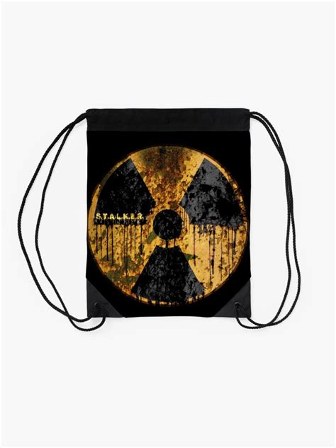 "Stalker Radiation Symbol" Drawstring Bag for Sale by GeneralIlya ...