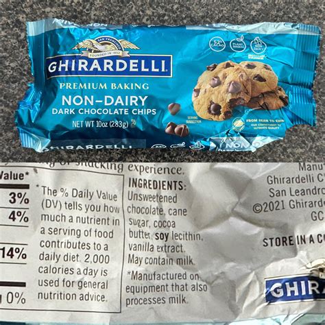 “Dairy Free chocolate chips” : r/dairyfree