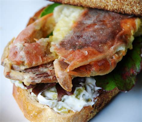 CupCakes and CrabLegs: Soft Shell Crab Sandwich