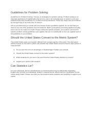 Guidelines for Problem Solving 的图像结果