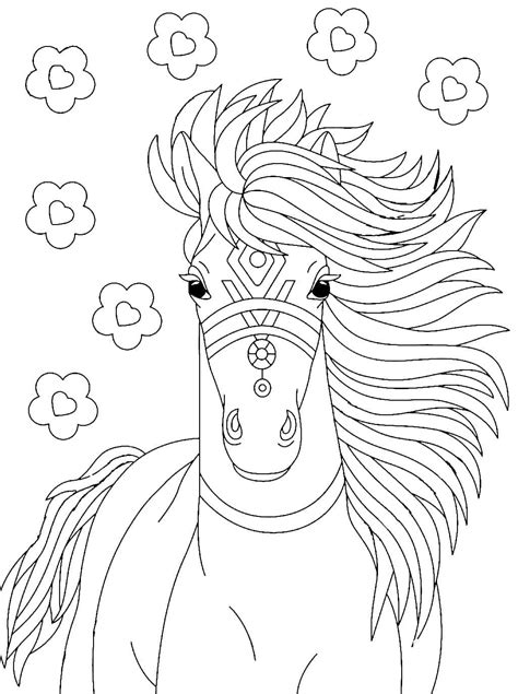 Amazing Horse Printable coloring page - Download, Print or Color Online ...