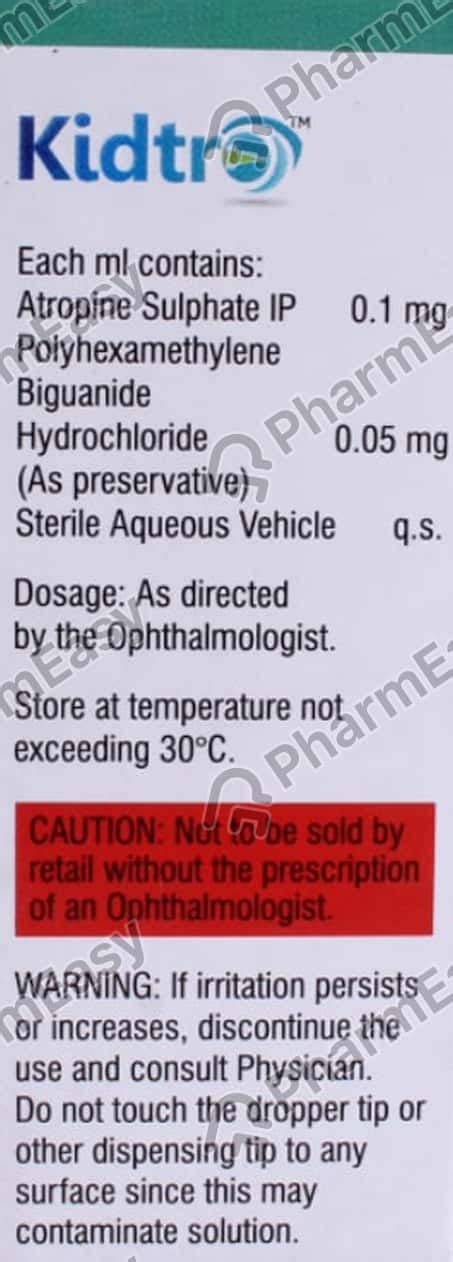 Buy Kidtro 0.1 MG Eye Drop (5) Online at Flat 15% OFF | PharmEasy