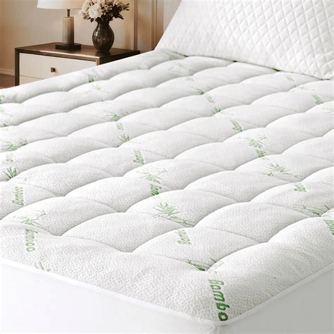 EMONIA Mattress Pad Twin Size Pillow Top Mattress Cover,Washable ...