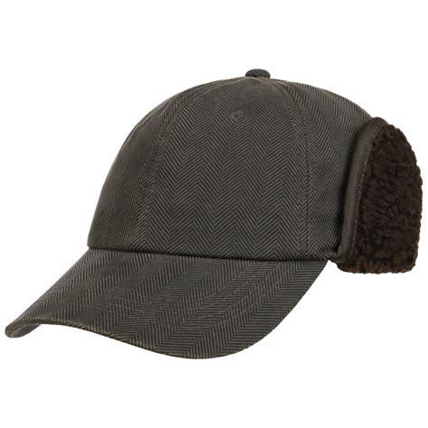 Herringbone Cap with Ear Flaps by Stetson --> Shop Hats, Beanies & Caps ...