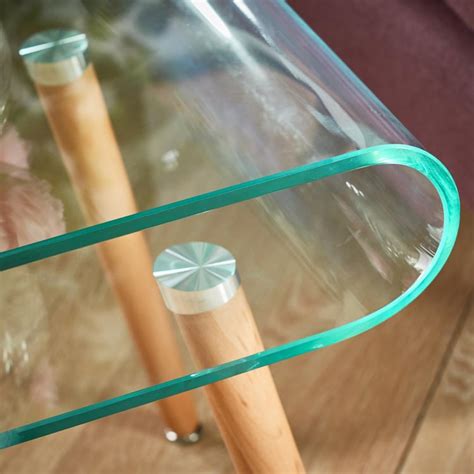 Buy Theon Glass End Table - Clear from Home Centre at just INR 13330.0