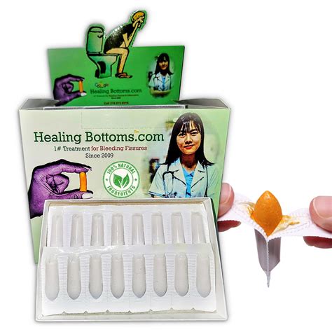 Natural Curcumin Healing Bottoms Anal Fissure Suppository - 16ct | Buy ...