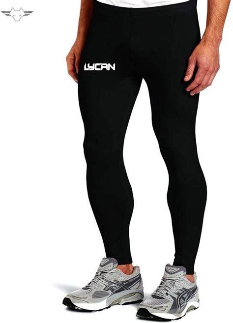 LYCAN Solid Men Black Tights - Buy LYCAN Solid Men Black Tights Online ...