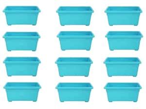 Nature Teck Rectangular Plastic Pots for Plants, Jupiter Flower Pots ...