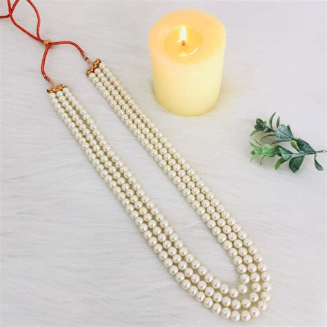 Pearl Triple Layer String Necklace – Zayn