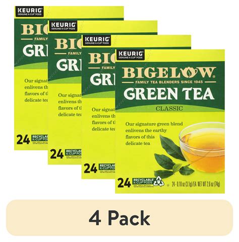 (4 pack) Bigelow Green Tea Keurig K-Cup Tea Pods, 24 Count - Walmart.com