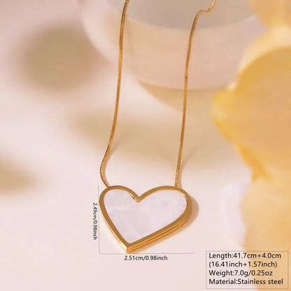 Aurielle Heart Necklace Earring set – Padmeya Store