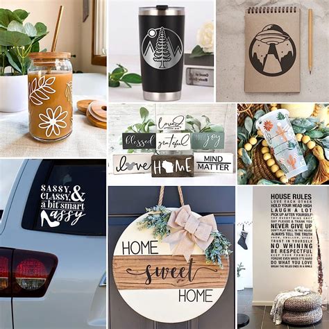 Buy QUEFE 40 Packs 12'' x 12'', Permanent Vinyl for Cricut, Adhesive ...