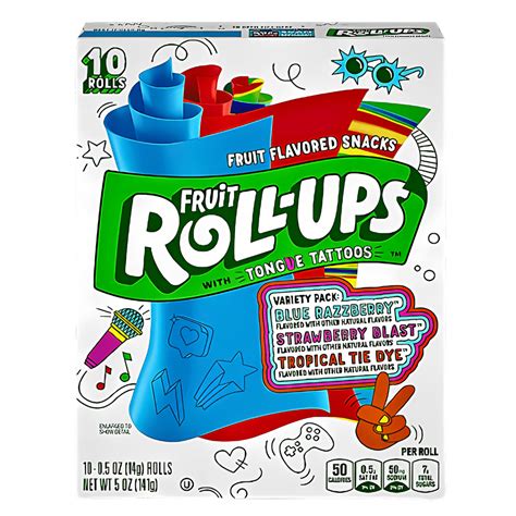 Buy Fruit Roll ups Variety Pack Blue Raspberry, Strawberry Blast ...