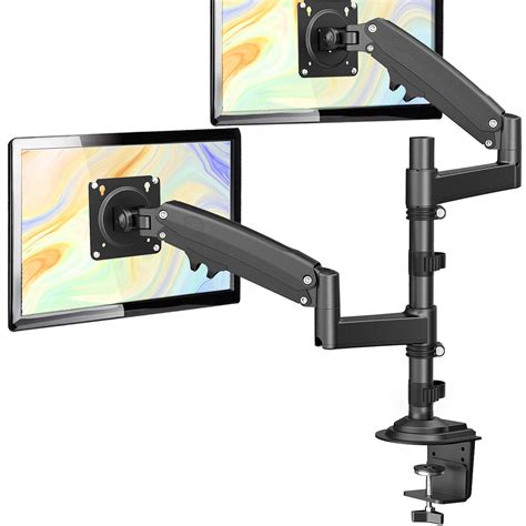 Buy ErGear Dual Monitor Arm 13-32 Inch, Adjustable Spring Monitor Desk ...