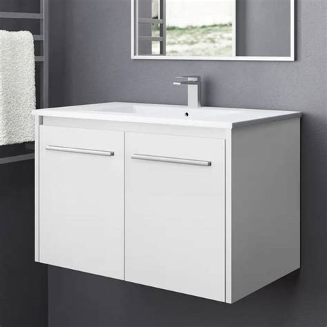 MONTAGE Washbasin Vanity with Ceramic Wash Basin Sink | Wall Hanging ...