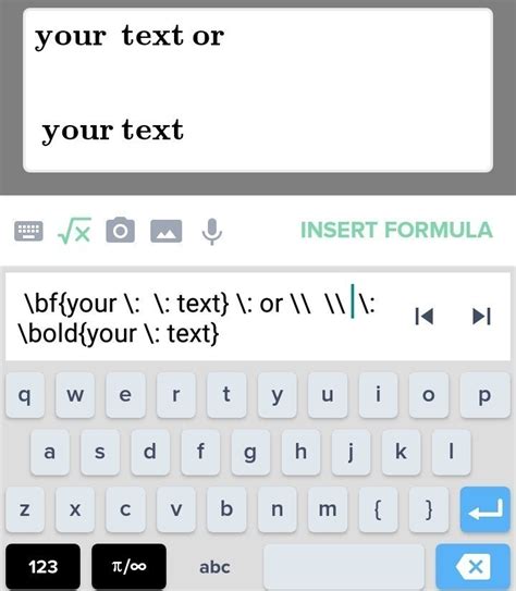 Give me a nice keyboard for bold typing in Brainly app. And how to ...