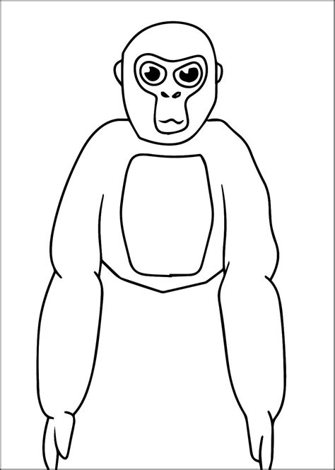 Gorilla Tag coloring pages - ColoringLib