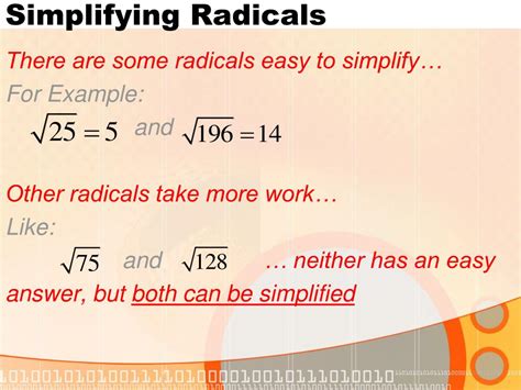 Simplifying Radicals Tutorial 的图像结果