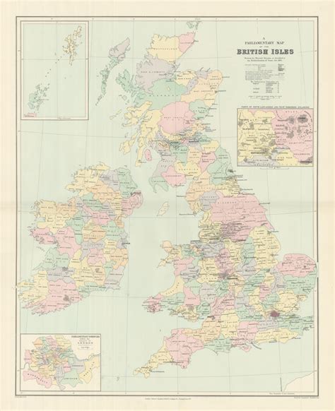 British Isles maps & sea charts | Old antique maps of Great Britain ...