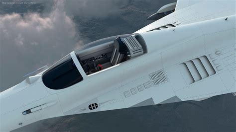 MiG 29 Fighter Aircraft with X-31PM Supersonic Missile Rigged 3D Model ...